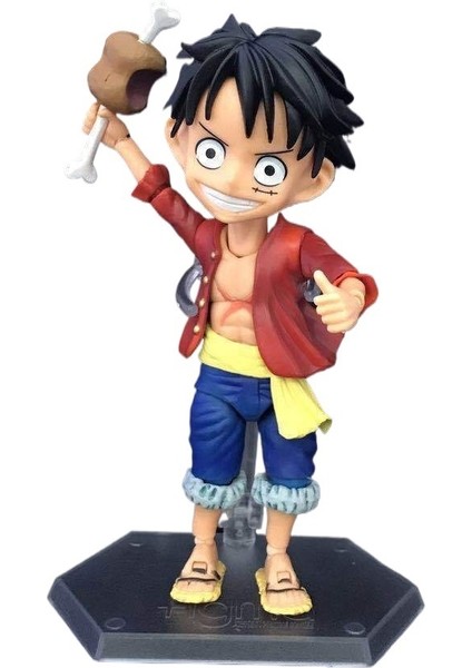 Tek Parça Yeni Dünya Q Versiyonu Shf Eklemler Hareketli Hasır Şapka Luffy Kutulu El Ofis Süsleme Modeli (Yurt Dışından)