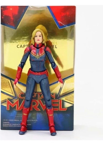 Avengers 4 Captain Marvel Shf Endgame Süsleme Modeli (Yurt Dışından)