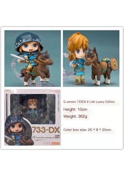 Q Versiyonu Kil Legend Of Zelda 733 Link's Breath Of The Wild Kutulu El Heykelcik Süsleme Modeli (Yurt Dışından)