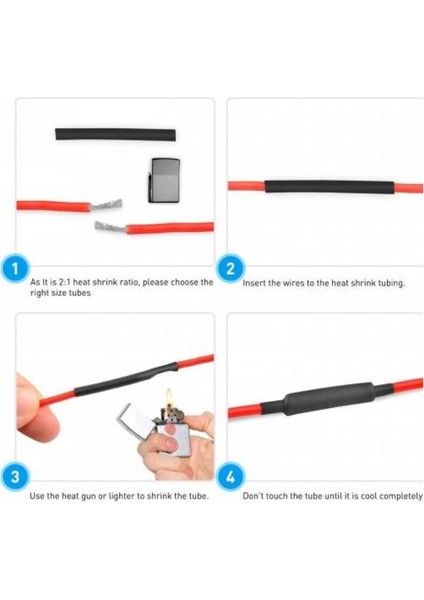 164 Adet Isıyla Daralan Makaron Seti Heat Shrink Elektrik Yalıtım