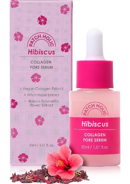 Gözenekli Ciltler Için Hibiscus ve Kolajen Içeren Pore Serum