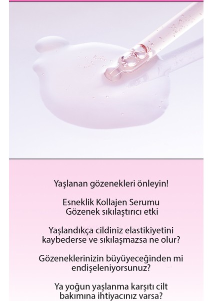 Gözenekli Ciltler Için Hibiscus ve Kolajen Içeren Pore Serum