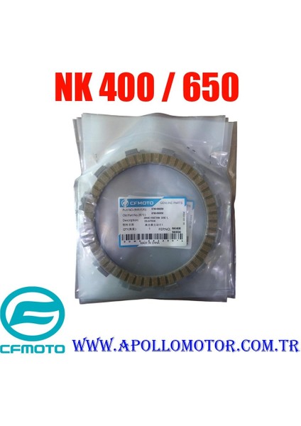 Debriyaj Balata Takımı 7'li Cf Moto Nk 400 / 650