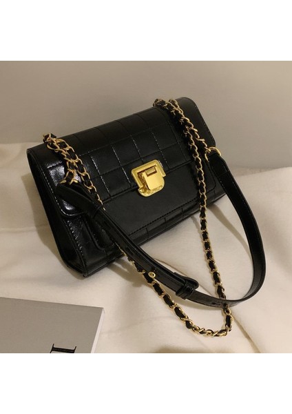 Kadınlar Için Küçük Kokulu Stil Eşkenar Dörtgen Zincir Çanta, Şık ve Çok Yönlü Omuz Çapraz Askılı Çanta (Yurt Dışından)