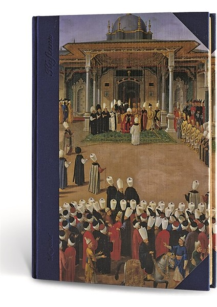 Osmanlı Kaftan Journal Çizgili Tören Lacivert