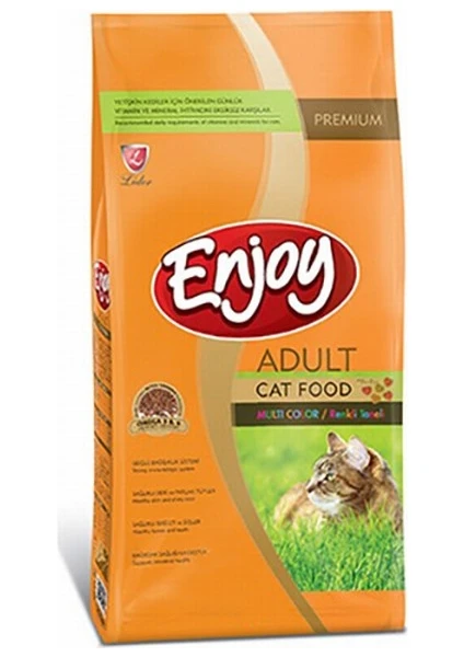 Premium Multicolor Tavuklu Yetişkin Kedi Maması 15 KG