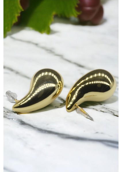 Bottega Kadın Gözyaşı Damla Küpe 3,2 cm