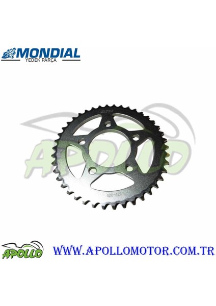 Arka Zıncır Dışlısı 42 T Mondıal Drift L 125 - Kd-F - Kde5 Orj. modelleri