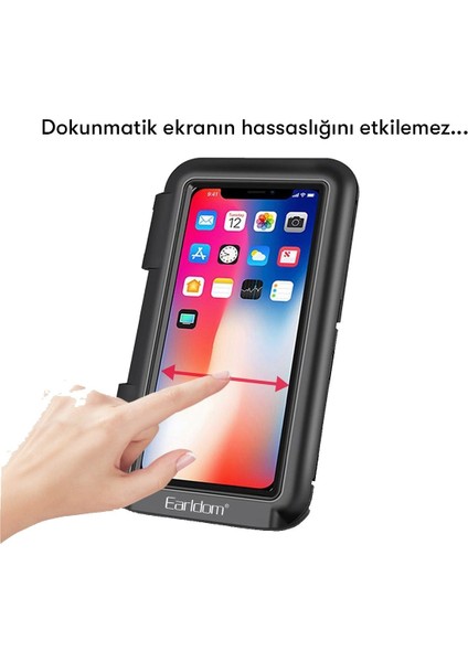 EH139 Motosiklet Için Su Geçirmez Ayarlanabilir Telefon Tutucu indirimleri
