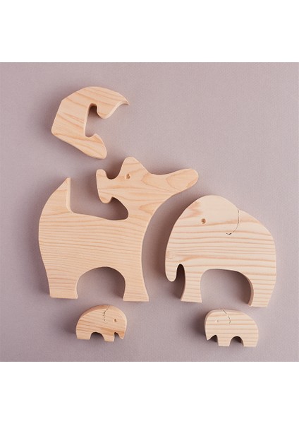Ahşap Puzzle Oyuncak Seti