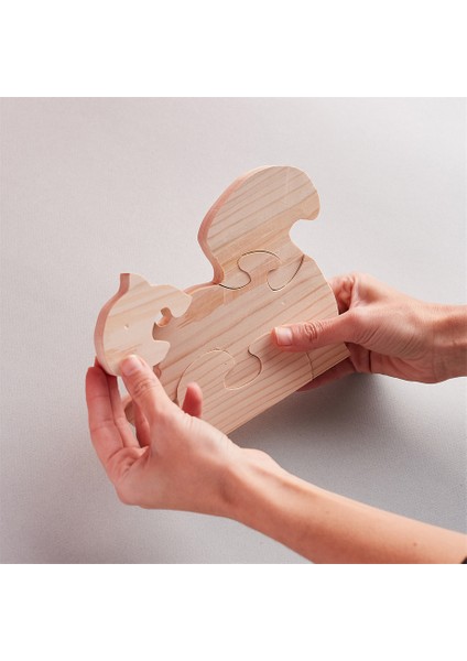 Ahşap Puzzle Sincap