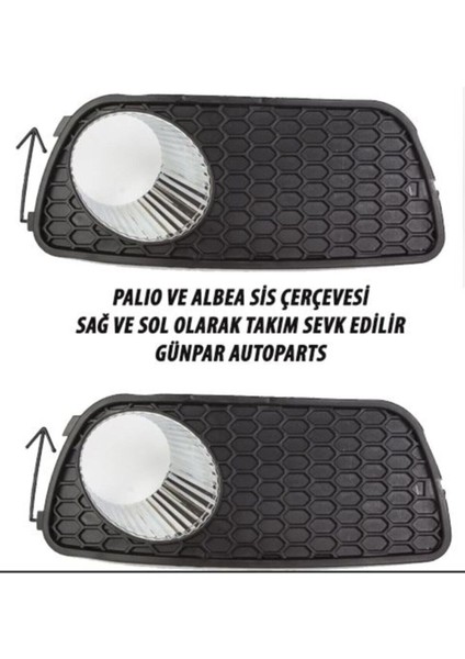 Fiat Palio Albea Ön Sis Far Çerçevesi Sisli Tip Yuvalı Sağ Sol Tk