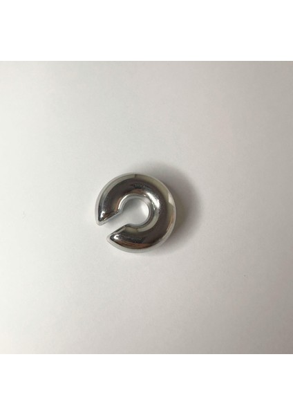 Earl 316 L Çelik Gümüş Renkli Düz Model Kadın Earcuff