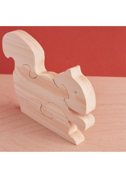 Ahşap Puzzle Sincap