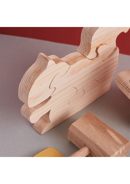 Ahşap Puzzle Sincap