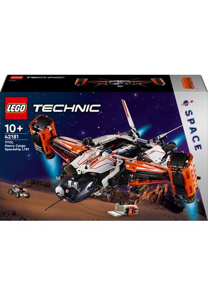 LEGO® Technic VTOL Ağır Kargo Uzay Gemisi LT81 42181 - 10 Yaş ve Üzeri Uzay Meraklısı Çocuklar için Yaratıcı Oyuncak Yapım Seti