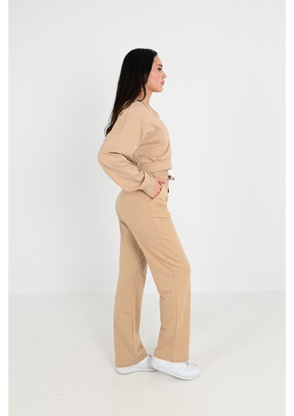 Kadın V Yaka Kapüşonlu Eşofman Takımı 3988-24 fiyatları