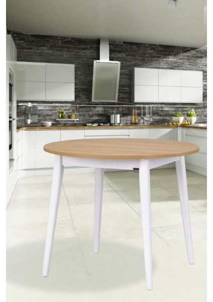 Avanos Yuvarlak Sabit Mdf Mutfak Masası - Q90 cm