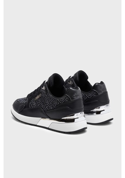 MOXEA10 Logolu Kalın Tabanlı Sneaker Ayakkabı FLJMOXFAL12 Kadın Ayakkabı Fljmox FAL12 Blkgu