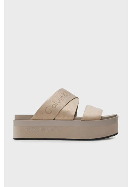 Calvin Klein Platform Terlik YW0YW01361ACF Bayan Terlik YW0YW01361 Acf