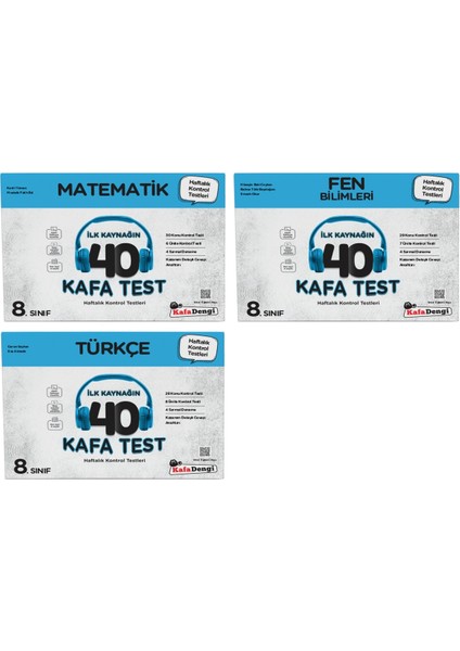 LGS 8.Sınıf Çöz Bitir Yaprak Test Matematik Fen ve Türkçe 3lü Set