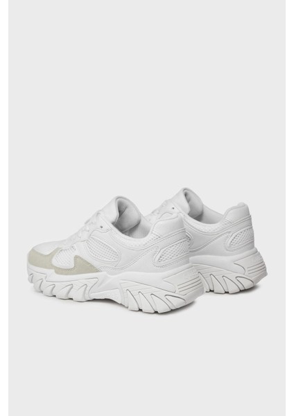 Norina Logolu Kalın Tabanı Sneaker Ayakkabı FLJNORELE12 Kadın Ayakkabı Fljnor ELE12 Whıte