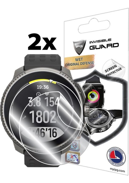 Suunto Race Gps Sports Watch ile Uyumlu Ipg Hydrogel Ekran Koruyucu (2 Adet)