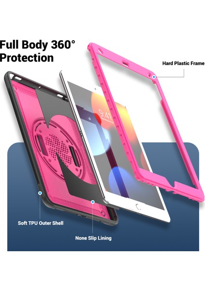 iPad 10.2 (2020)(2021) / iPad Pro (2017) / iPad Air (2019) El Kayışı Tablet Kılıfı (Yurt Dışından) modelleri