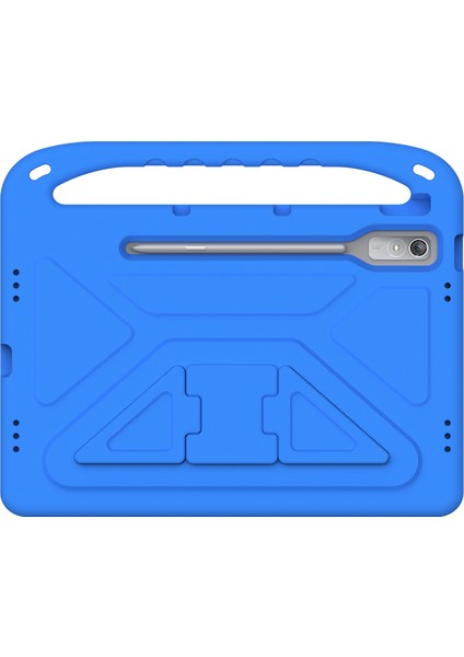 Lenovo Tab P12 Eva Kılıf Saplı Darbeye Dayanıklı Çocuk Dostu Tablet Kılıfı-Mavi (Yurt Dışından)