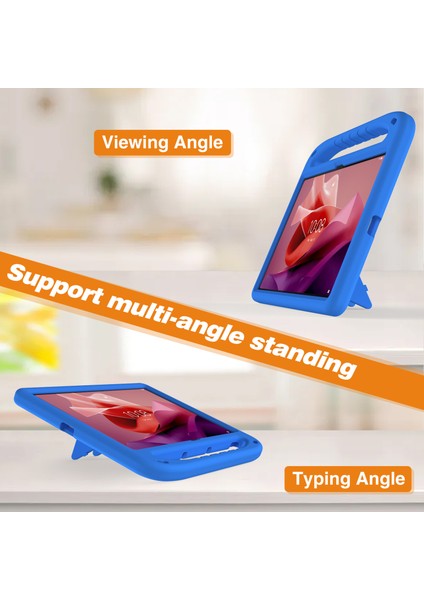 Lenovo Tab P12 Eva Kılıf Saplı Darbeye Dayanıklı Çocuk Dostu Tablet Kılıfı-Mavi (Yurt Dışından)