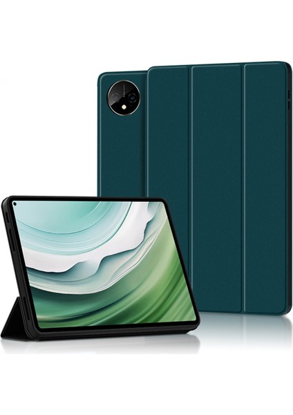 Huawei Matepad Pro 11 (2024) Pu Deri Kılıf Üç Katlı Stand Tablet Kapağı (Yurt Dışından)