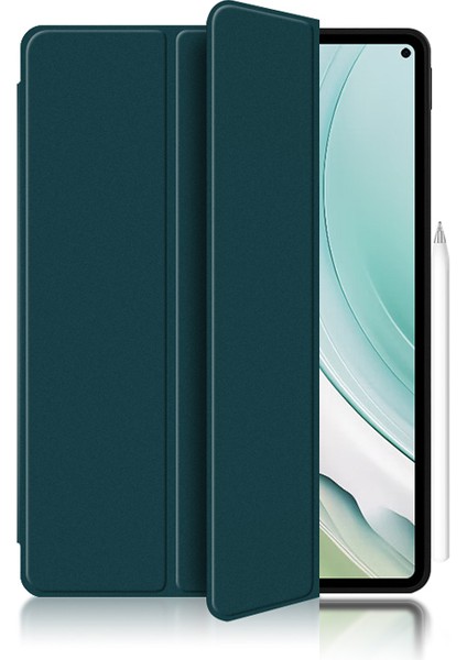 Huawei Matepad Pro 11 (2024) Pu Deri Kılıf Üç Katlı Stand Tablet Kapağı (Yurt Dışından)