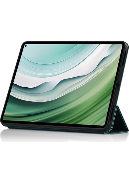 Huawei Matepad Pro 11 (2024) Pu Deri Kılıf Üç Katlı Stand Tablet Kapağı (Yurt Dışından)