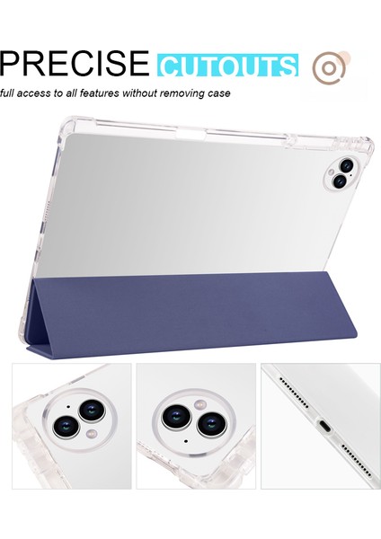 Huawei Matepad Pro 13.2 Tablet Deri Kılıf Üç Katlı Stand Kalem Yuvası Kapağı (Yurt Dışından) fırsatları