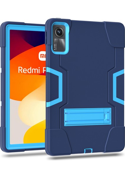 Xiaomi Redmi Pad Se Darbeye Dayanıklı Silikon + Kickstand ile Pc Tablet Kapağı (Yurt Dışından)