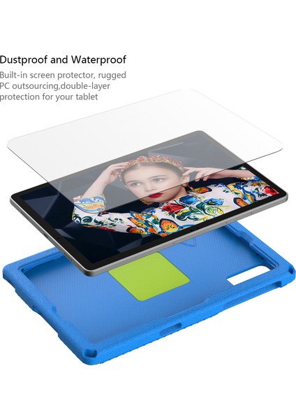 Samsung Galaxy Tab A9+ Döner Tutma Kolu Askılı Kickstand Kapağı (Yurt Dışından)