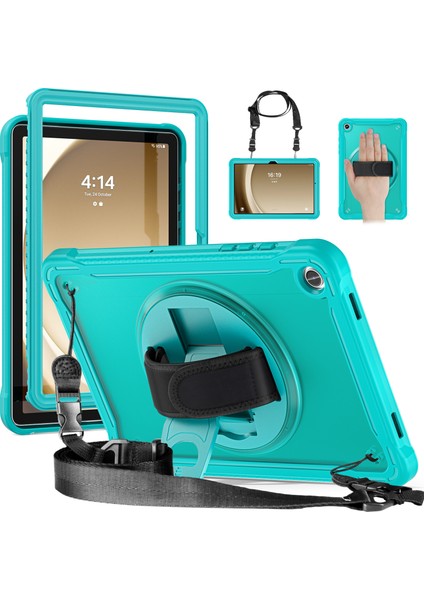 Samsung Galaxy Tab A9+ Askılı El Askılı Kickstand Tablet Kılıfı (Yurt Dışından)