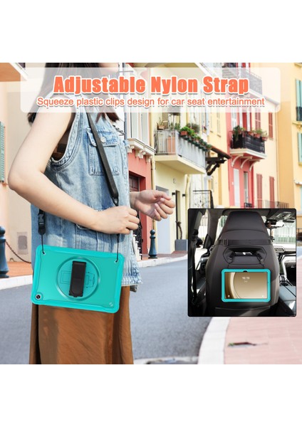 Samsung Galaxy Tab A9+ Askılı El Askılı Kickstand Tablet Kılıfı (Yurt Dışından) fırsatları