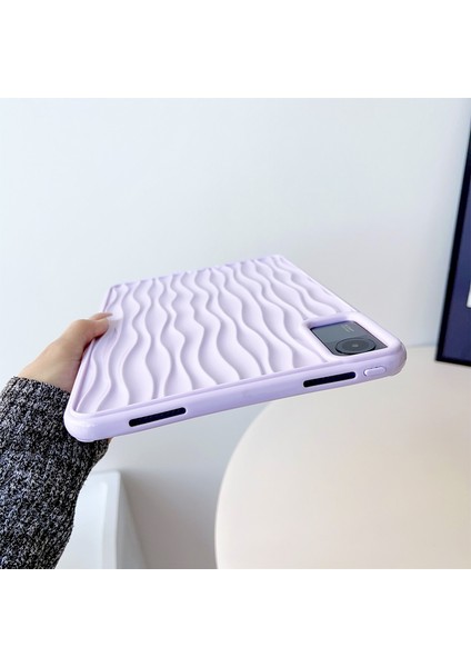 Xiaomi Redmi Pad Se Su Dalgalanma Doku Kılıfı Esnek Tpu Darbeye Dayanıklı Tablet Kapağı (Yurt Dışından)