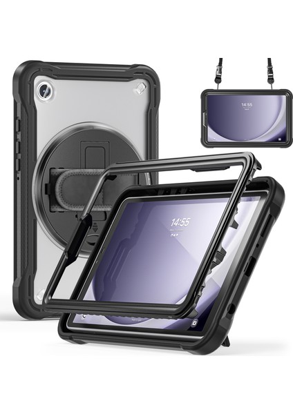 Samsung Galaxy Tab A9 Kickstand Kılıf El Kayışı Tablet Kapak Askısı (Yurt Dışından)