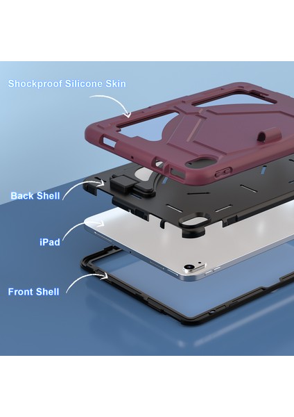 iPad 10.9 (2022) Destek Standlı Sağlam Düşmeye Kapağı (Yurt Dışından) fırsatları