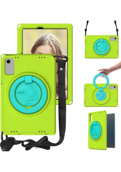 Samsung Galaxy Tab A9+ Döner Tutma Kolu Askılı Kickstand Kapağı (Yurt Dışından)