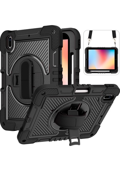 iPad 10.2 (2021) / (2020) / (2019) Kickstand Kılıf Askılı Tablet Kapağı (Yurt Dışından)