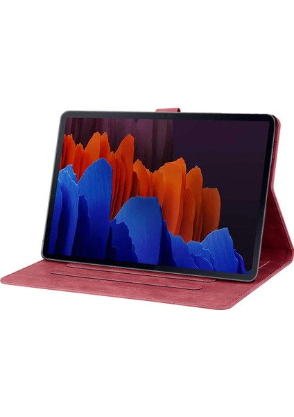 Samsung Galaxy Tab S9 Fe Plus Deri Tablet Kılıfı Kart Yuvaları Kapağı (Yurt Dışından)