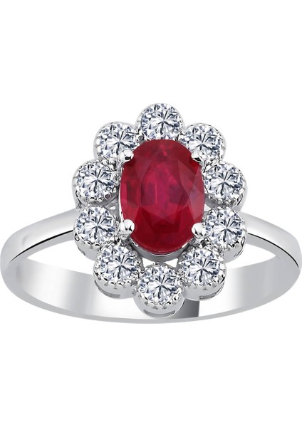 Pırlanta ve Oval Yakut Taşlı Umay Yüzük 0442R0001 fiyatları