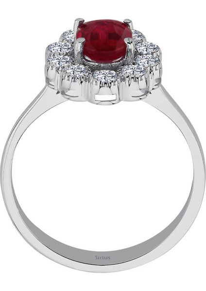 Pırlanta ve Oval Yakut Taşlı Umay Yüzük 0442R0001 modelleri