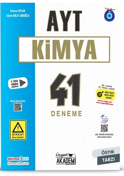 Üçgen Akademi 2024 AYT Kimya 41 Deneme ı