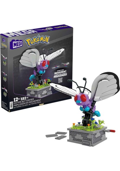 Pokemon Construx Motion Butterfree Mekanik Yapı Blok Seti