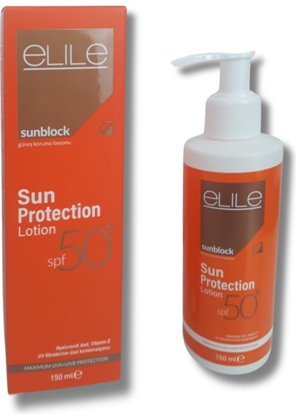 Güneş Koruma Losyonu SPF 50+ / Elile Sunblock Sun Protection Lotion SPF 50+