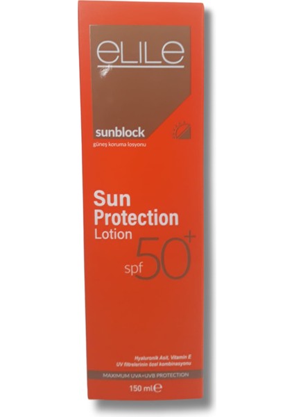 Güneş Koruma Losyonu SPF 50+ / Elile Sunblock Sun Protection Lotion SPF 50+